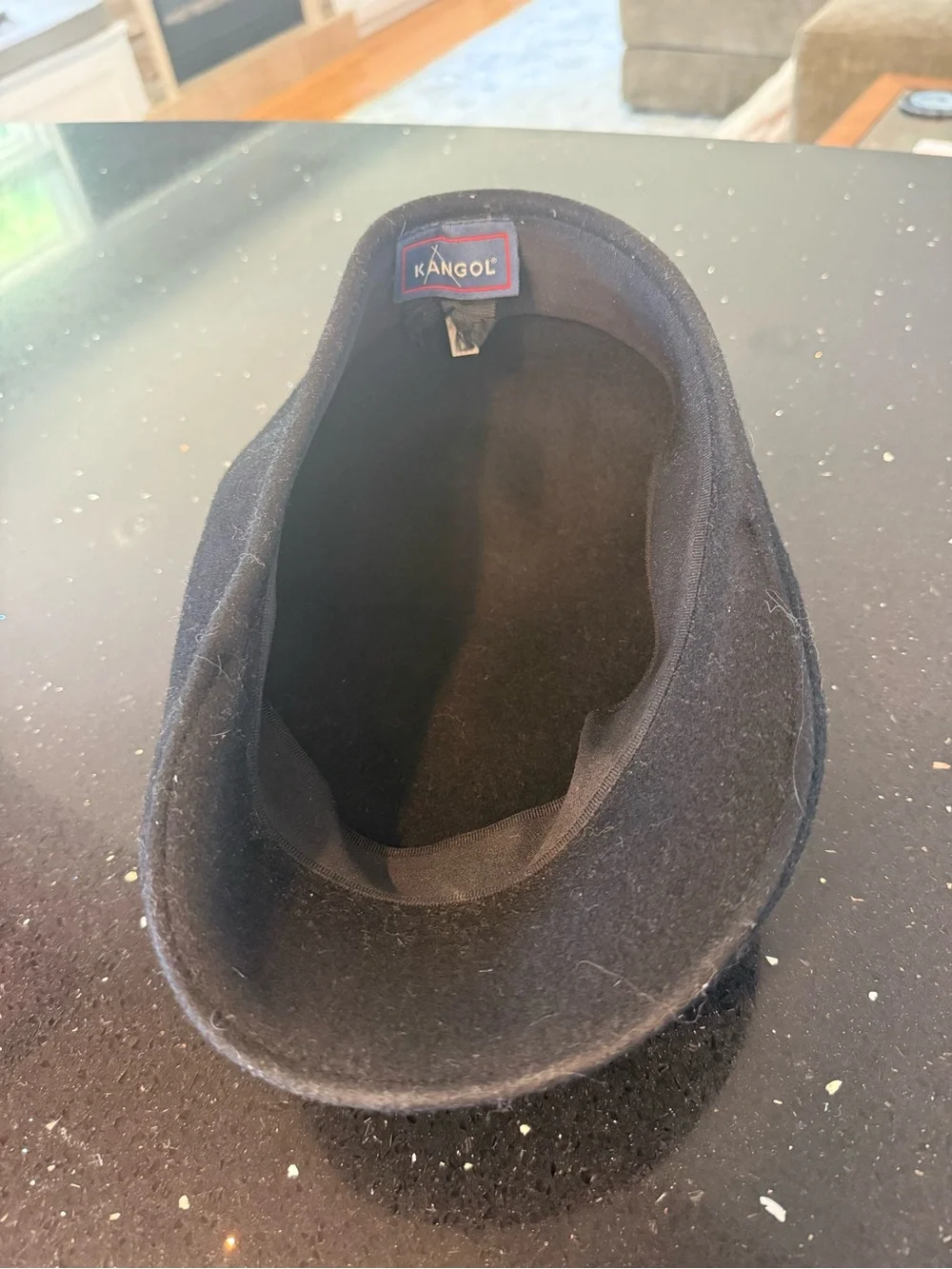 Black Felt Derby-Style Kangol Hat